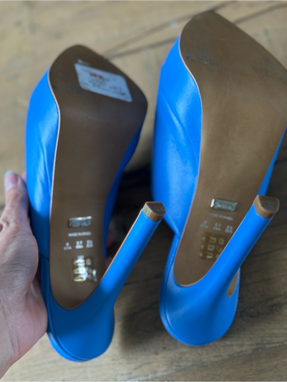 New Blue Platform High Heel Mule for Women size 8 - Picture 5 of 7